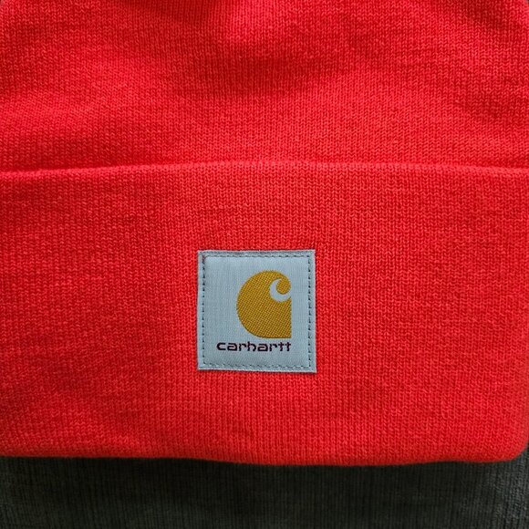 Carhartt Unisex Cuffed Watch Beanie Acrylic Knit Bittersweet One Size - Picture 6 of 8